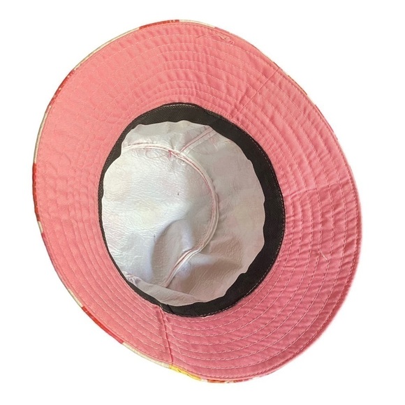 Printed Bucket Hat Pink & White Barbicore Print M/L 3” B… - Picture 3 of 8